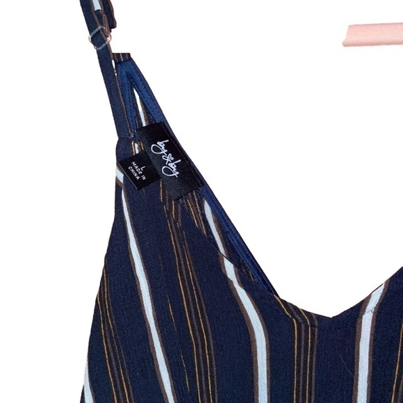 BY & by striped Romper Size L EUC - Picture 8 of 11